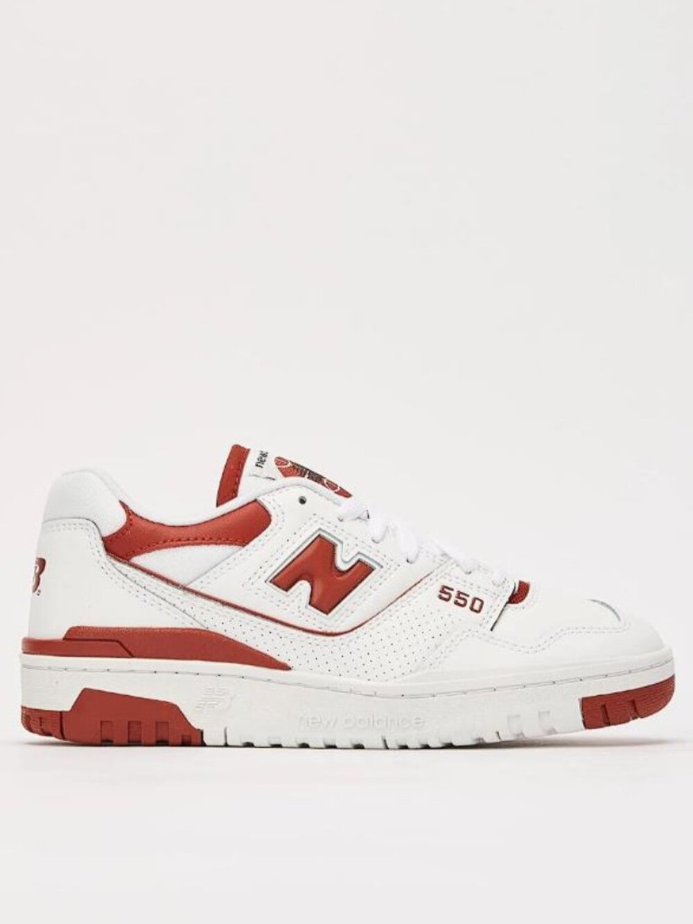 NEW BALANCE Women's 550 White Brick Red Sneaker Size 10B